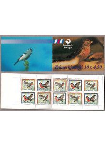 FAROER 1997 libretto tematica uccelli migratori nuovo
